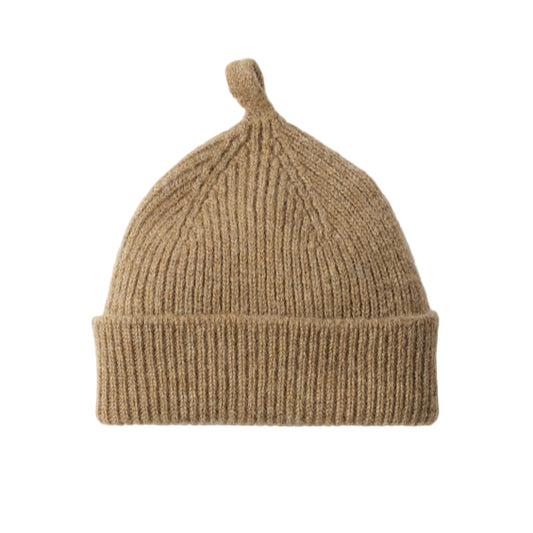 MHL Simple Ribbed Wool Beanie Olive