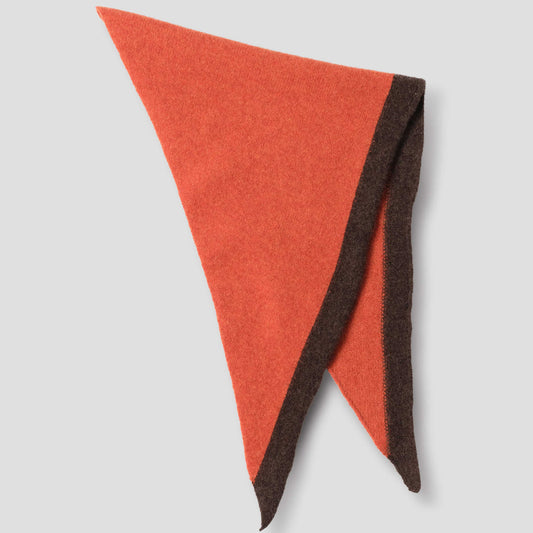 MHL Tipped Scout Scarf Lambswool Ember / Cocoa