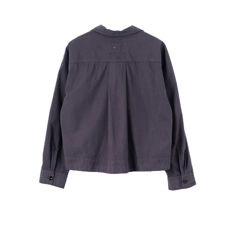 MHL W' Kit Shirt Washed Cotton Poplin Slate Blue