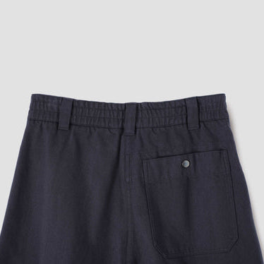 MHL W' Pleated Culottes Worn Cotton Drill Ink