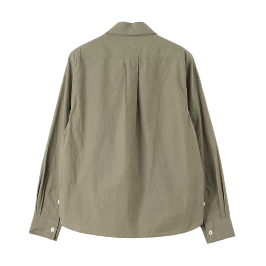 MHL W' Basic Brushed Chambray Shirt Khaki Green