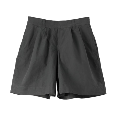 MHL W' Pleated Dry Cotton Shorts Carbon