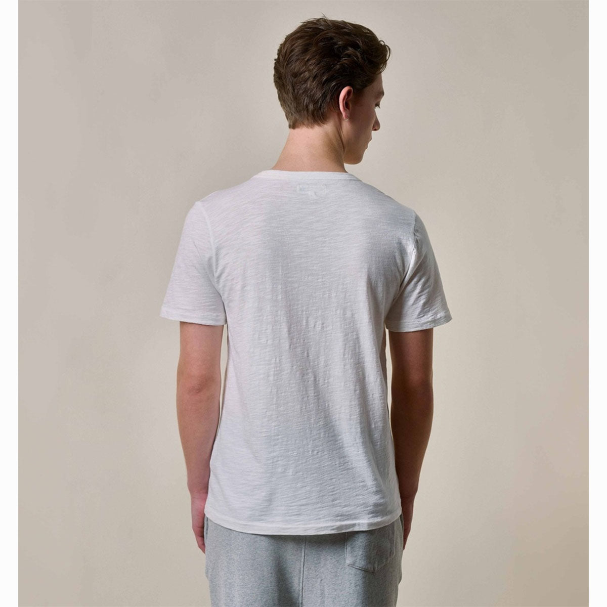 Merz b. Schwanen SCT04 Unisex Pima Cotton T-Shirt White