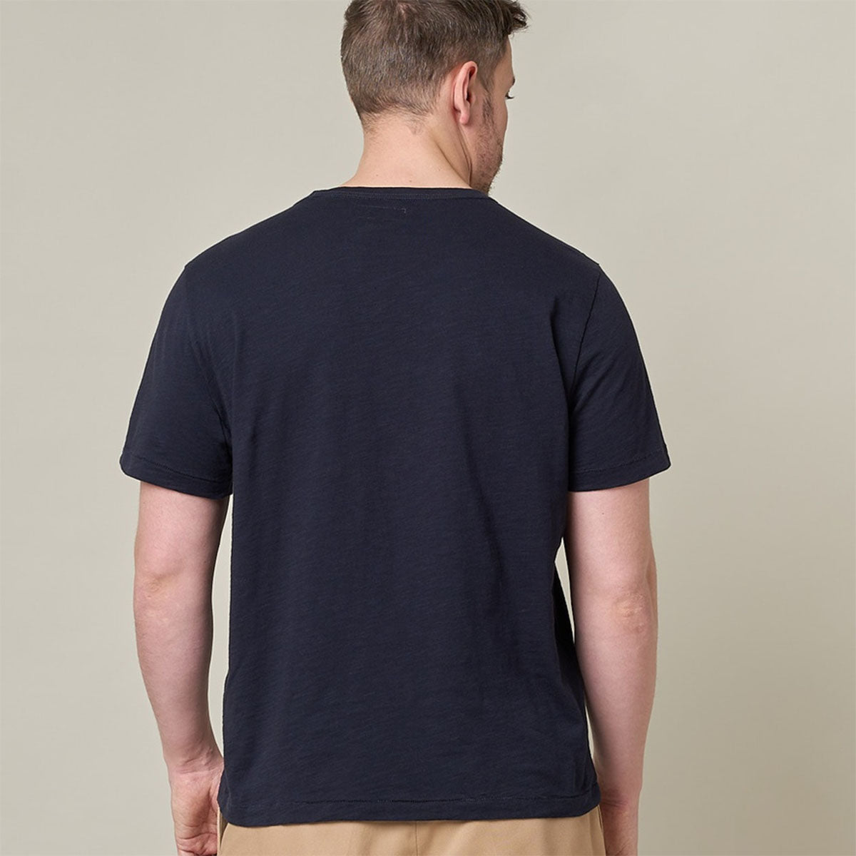 Merz b. Schwanen SCT04 Unisex Pima Cotton T-Shirt Dark Navy