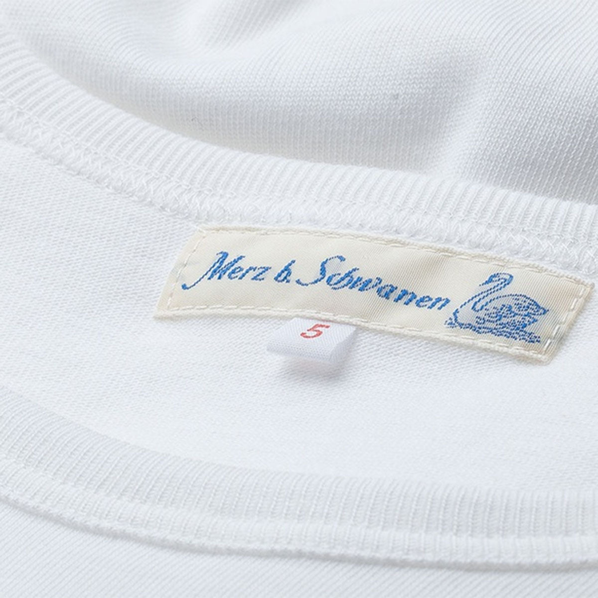 Merz b. Schwanen 215 Loopwheeled T-Shirt White