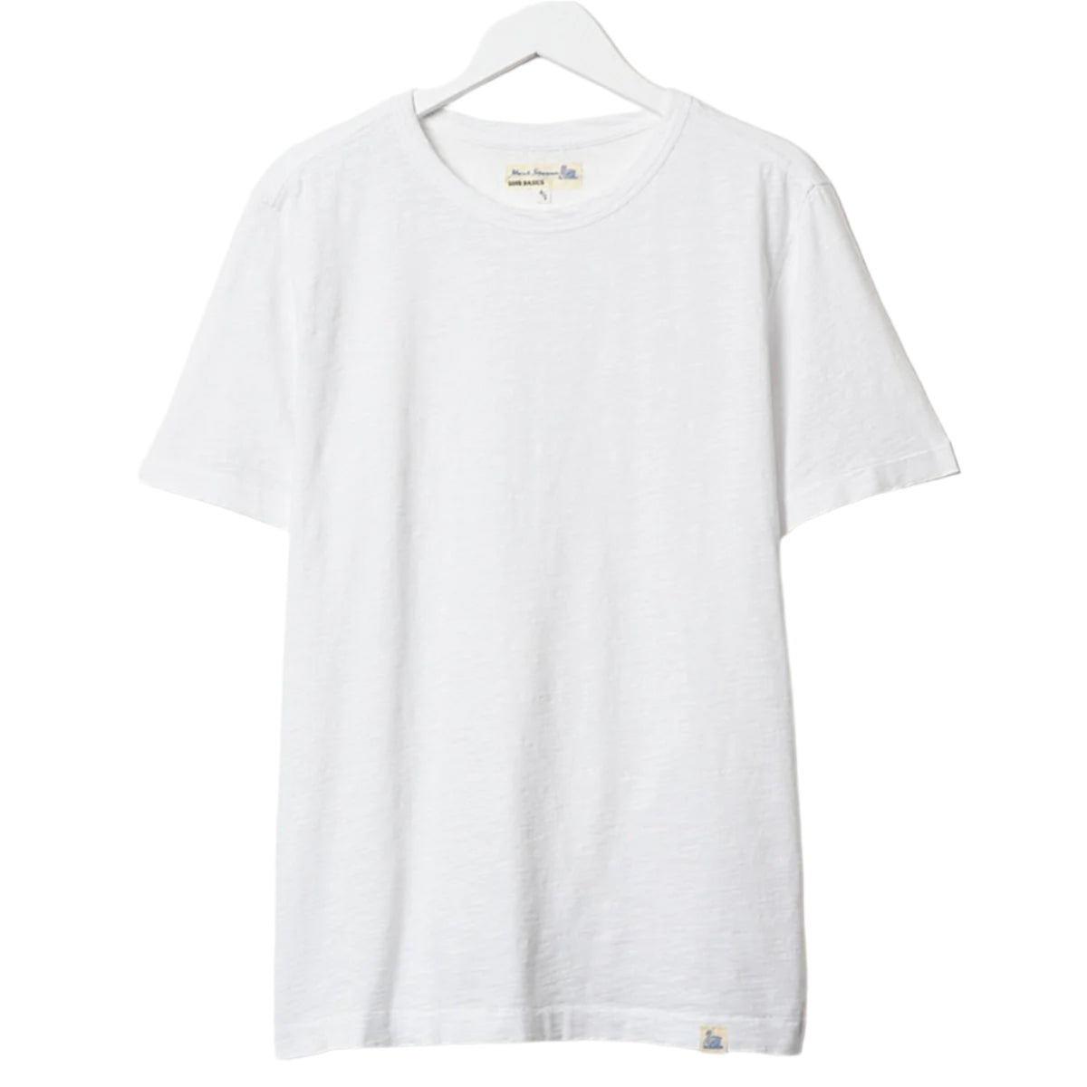 Merz b. Schwanen SCT04 Unisex Pima Cotton T-Shirt White