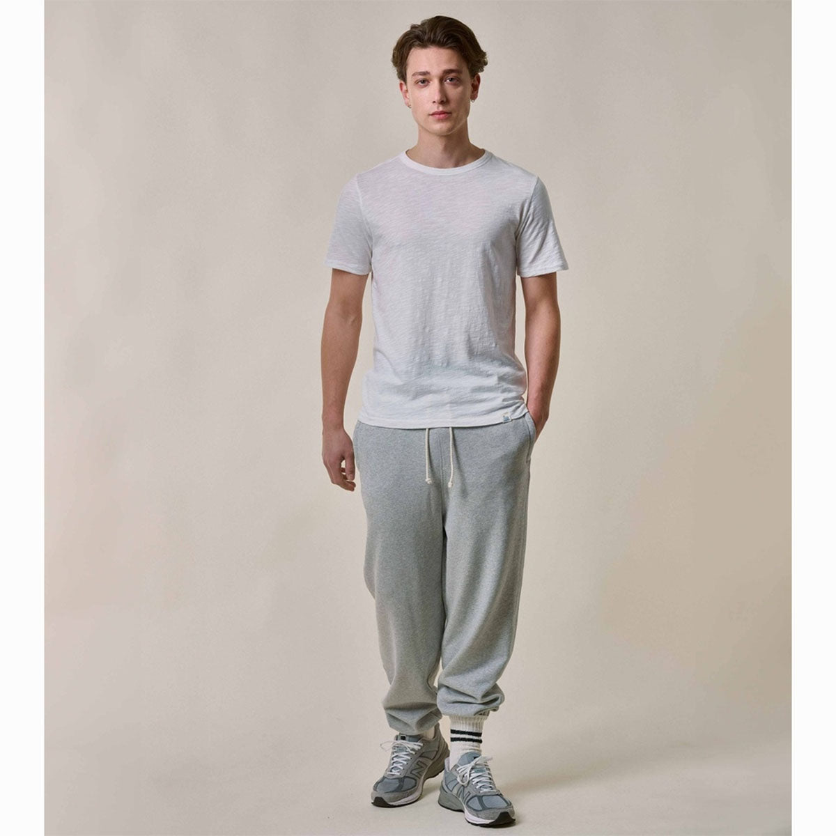 Merz b. Schwanen SCT04 Unisex Pima Cotton T-Shirt White