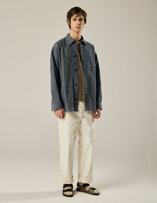 MHL Simple Shirt Denim Canvas Denim