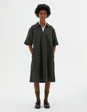 Load image into Gallery viewer, MHL W&#39; Utility Dress Worn Cotton Drill Forest

