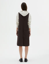 Load image into Gallery viewer, MHL W&#39; Patch Pocket Day Dress Soft  Cotton Drill Ebony
