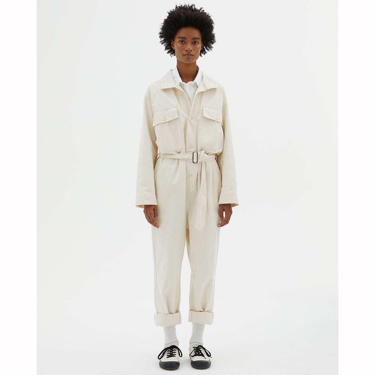 MHL W'  Overalls Workwear Cotton Twill Off White