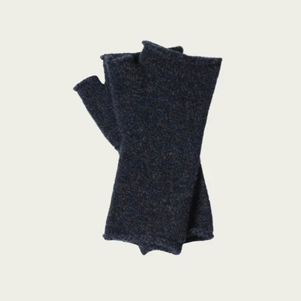 Margaret Howell Fingerless Merino/Cashmere Mitten Navy / Charcoal