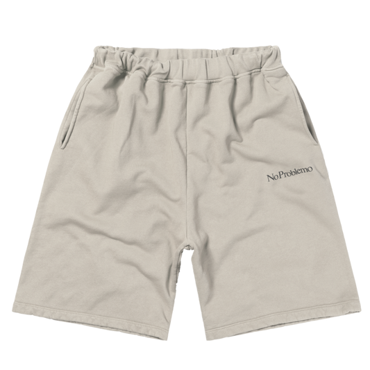 No Problemo Mini Problemo Sweat Short Ecru