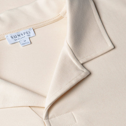 Sunspel Heavyweight Polo Shirt Undyed
