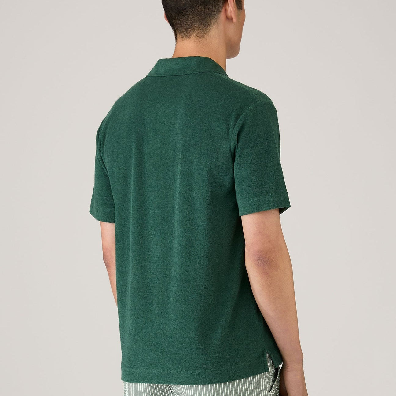 Sunspel Towelling Polo Shirt Forest26