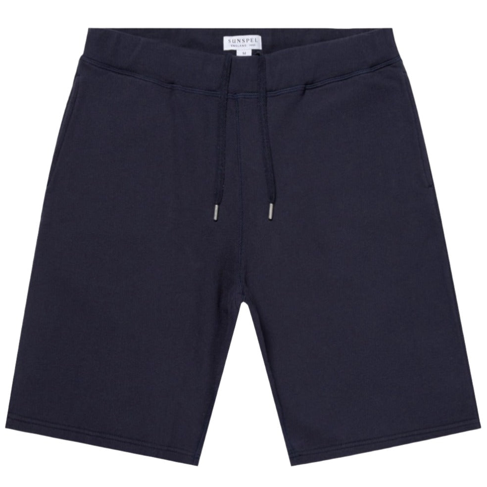 Sunspel Loopback Track Shorts Navy