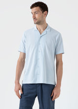 Load image into Gallery viewer, Sunspel Riviera Camp Collar Shirt Light Blue24
