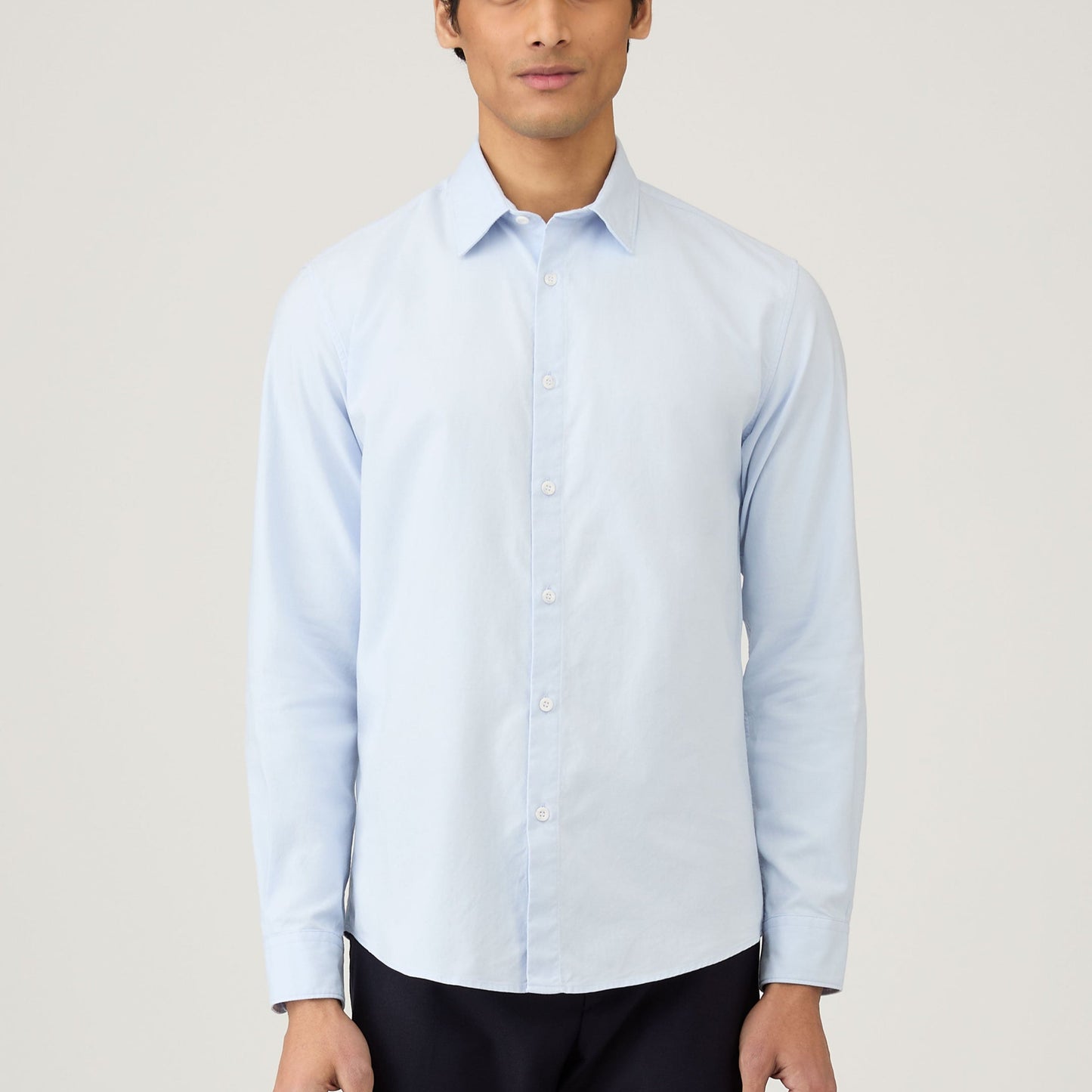 Sunspel Oxford Shirt Light Blue Oxford