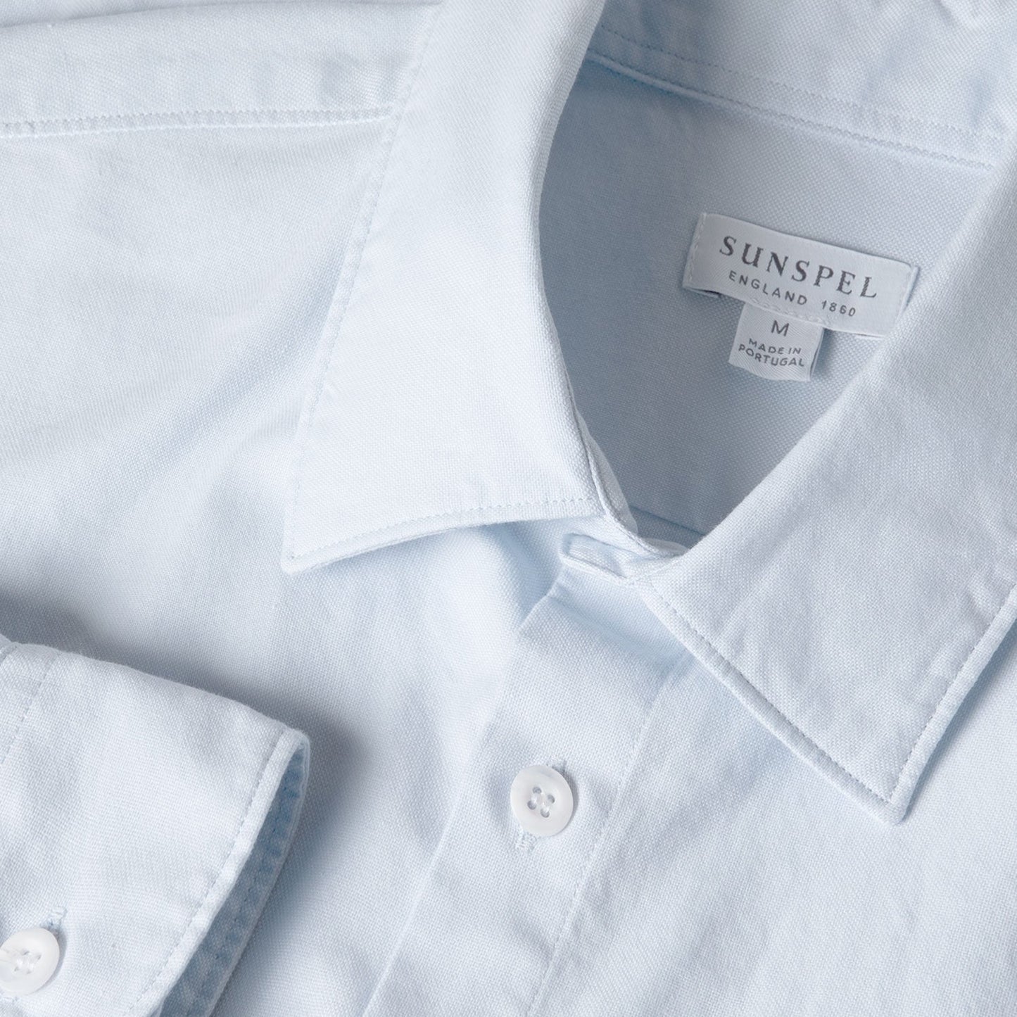 Sunspel Oxford Shirt Light Blue Oxford