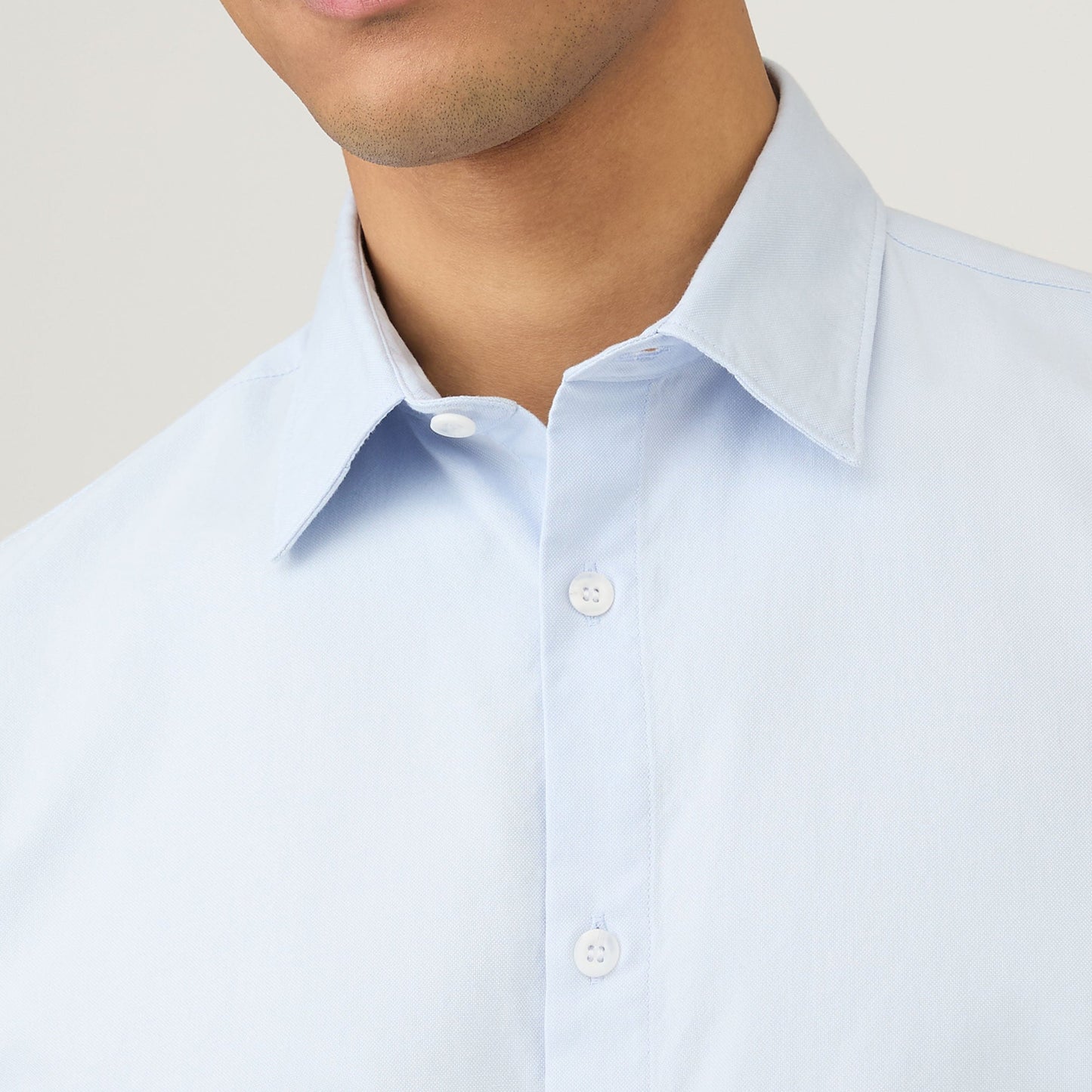Sunspel Oxford Shirt Light Blue Oxford