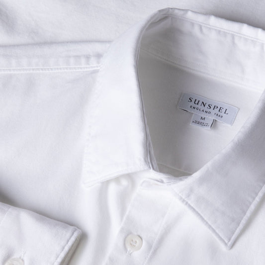 Sunspel Oxford Shirt White