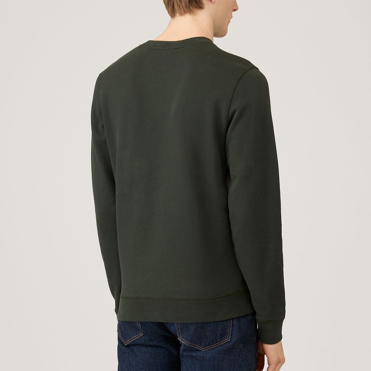 Sunspel Loopback Sweatshirt Dark Green25