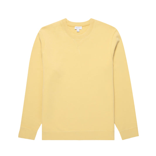 Sunspel Loopback Sweatshirt Dusty Yellow