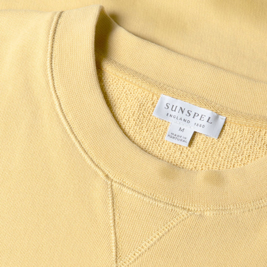 Sunspel Loopback Sweatshirt Dusty Yellow