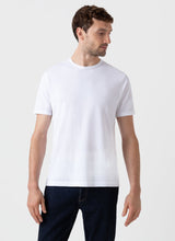 Load image into Gallery viewer, Sunspel SS Crew Neck T Shirt White
