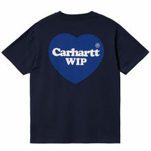 Load image into Gallery viewer, Carhartt WIP W&#39; S/S Double Heart T-Shirt Blue
