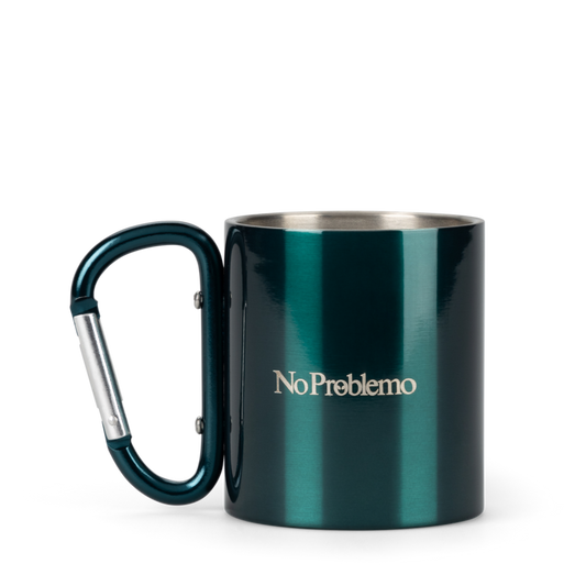 No Problemo Carabiner Mug Green