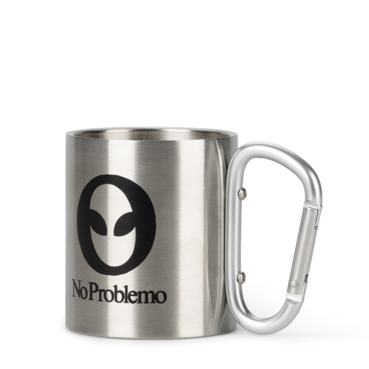 No Problemo Carabiner Mug Silver