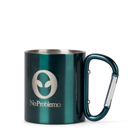No Problemo Carabiner Mug Green