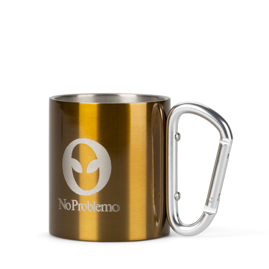 No Problemo Carabiner Mug Khaki