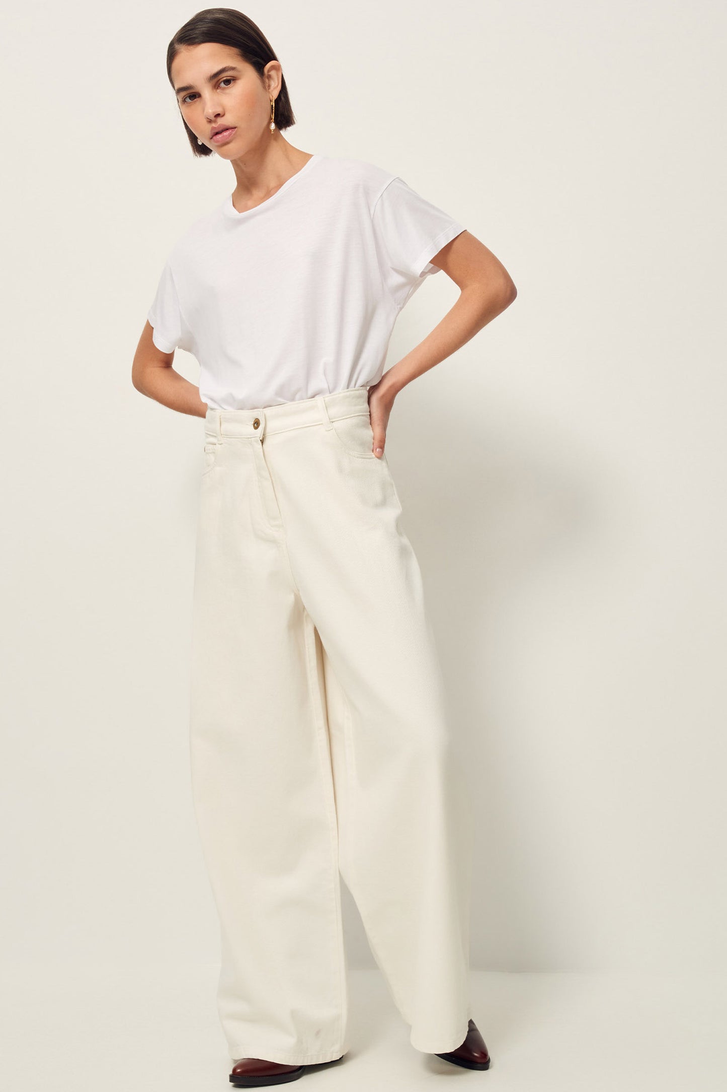 Sessun Dalt 5 Pocket Jean White