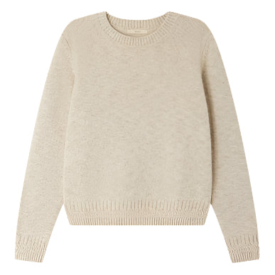 Sessun Silty Round Neck Sweater Calcaire