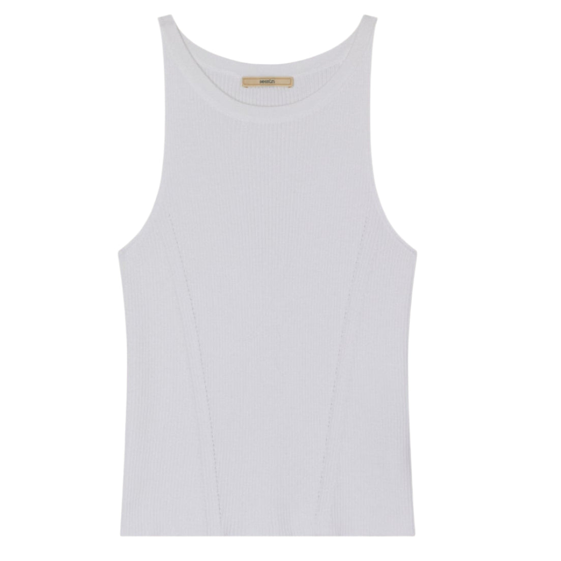 Sessun Loro Ribbed Tank Top Optical White