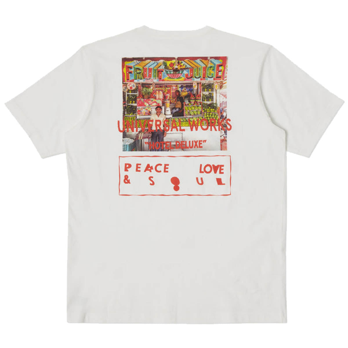 Universal Works Fruit Juice T Shirt Ecru