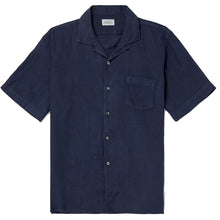 Load image into Gallery viewer, Hartford Palm MC Pat Linen Shirt Deep Blue
