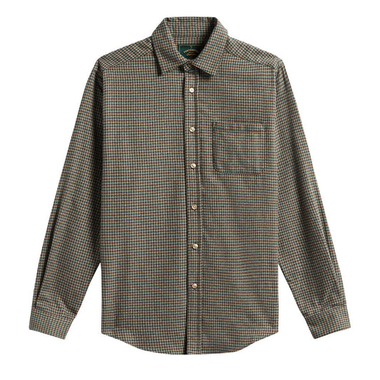 Portuguese Flannel Dylan LS Shirt Green / Yellow