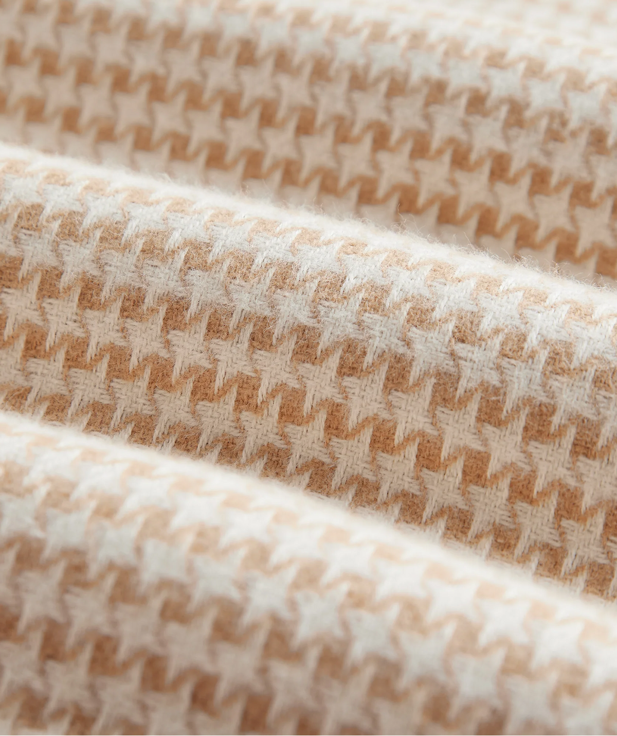 Portuguese Flannel Abstract Pied Poule LS Shirt Cream