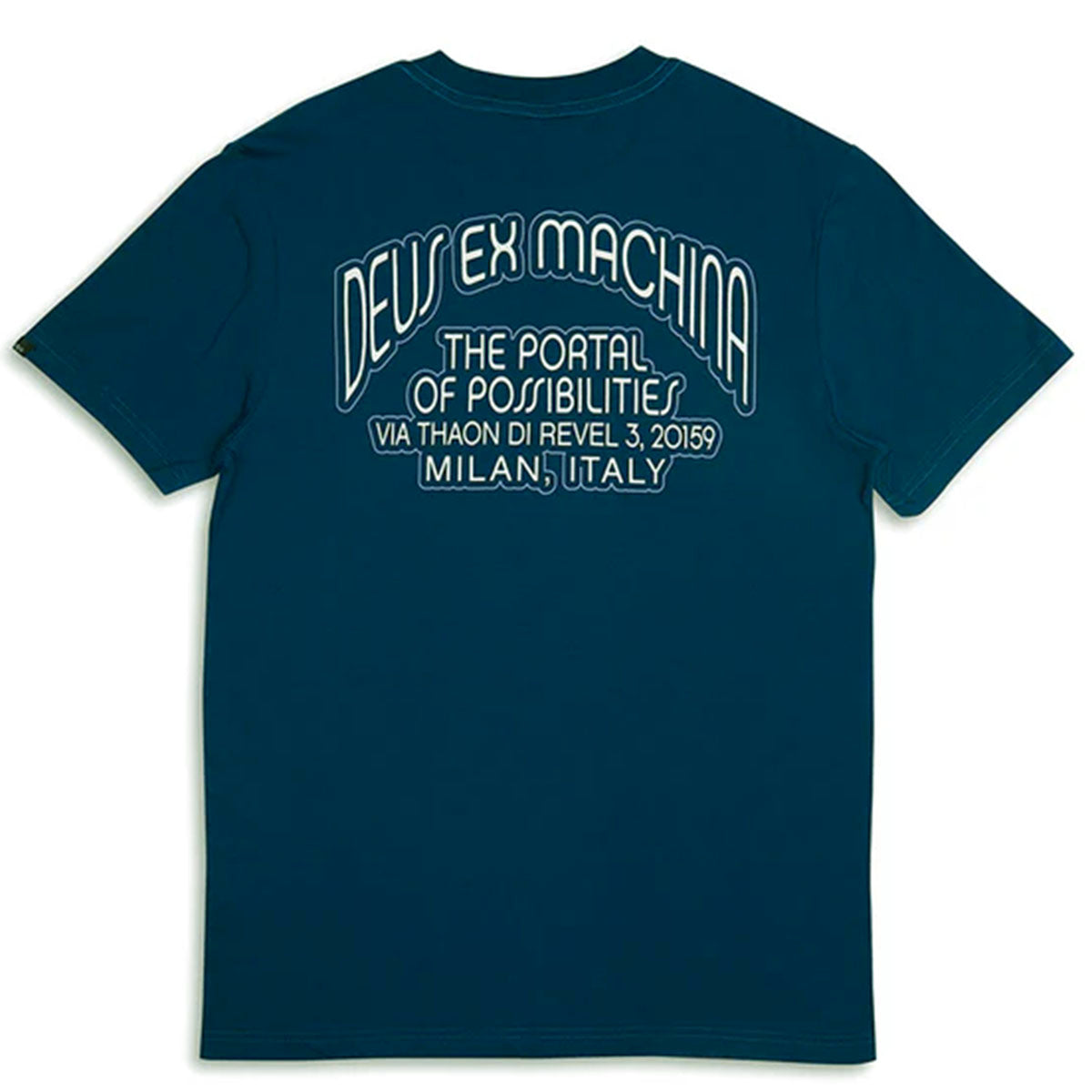 Deus Ex Machina Pots T-Shirt Blue Opal