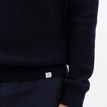 Load image into Gallery viewer, Norse Projects Roald Wool Cotton Rib Sweater Dark Navy

