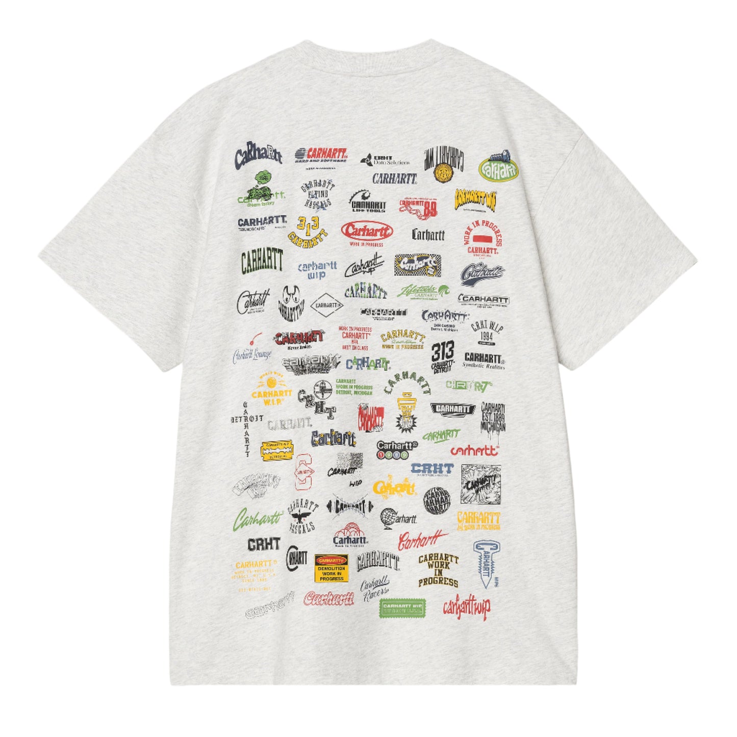 Carhartt WIP S/S Logo T-Shirt Ash Heather