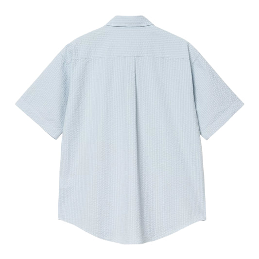 Carhartt WIP S/S Toland Shirt Stripe Blue Fog
