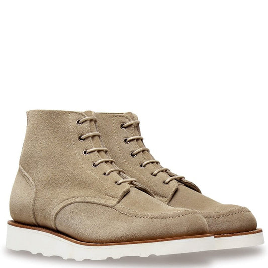 Sanders Wilson Milkshake Reverse Suede Apron Derby Boot