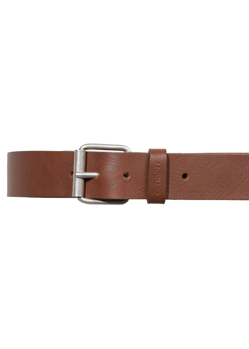 Carhartt WIP Script Belt Leather Cognac / Silver