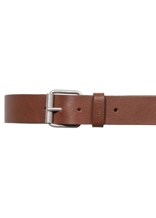 Carhartt WIP Script Belt Leather Cognac / Silver