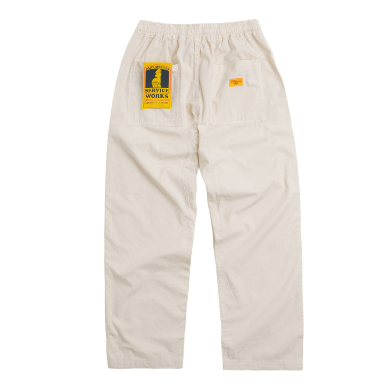 Service Works Ripstop Chef Pants Washed Bone