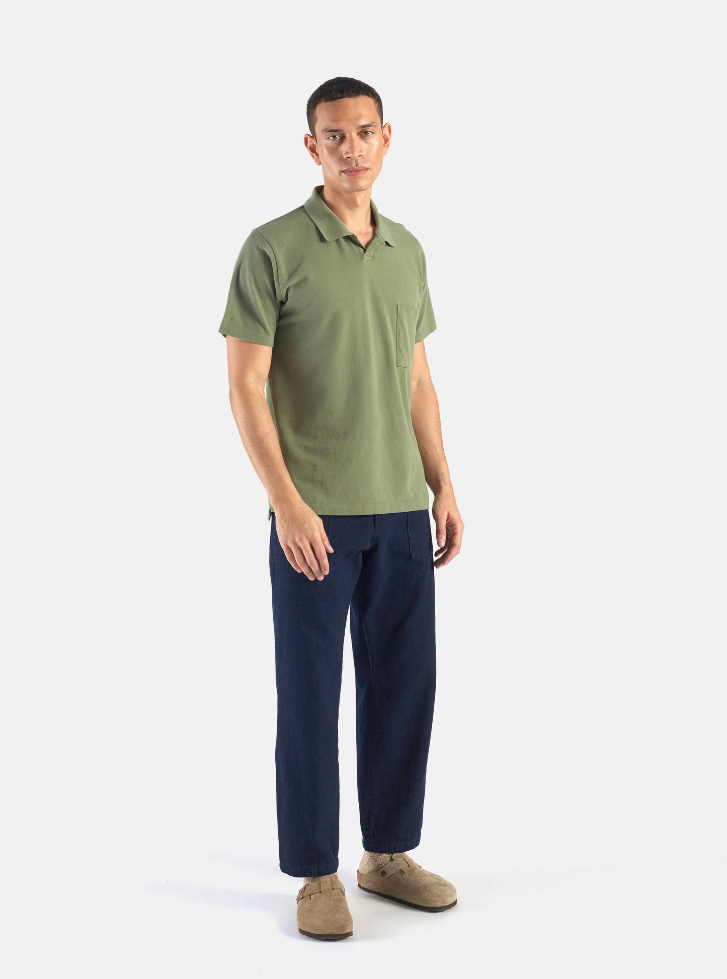 Universal Works Vacation Polo Piquet Birch
